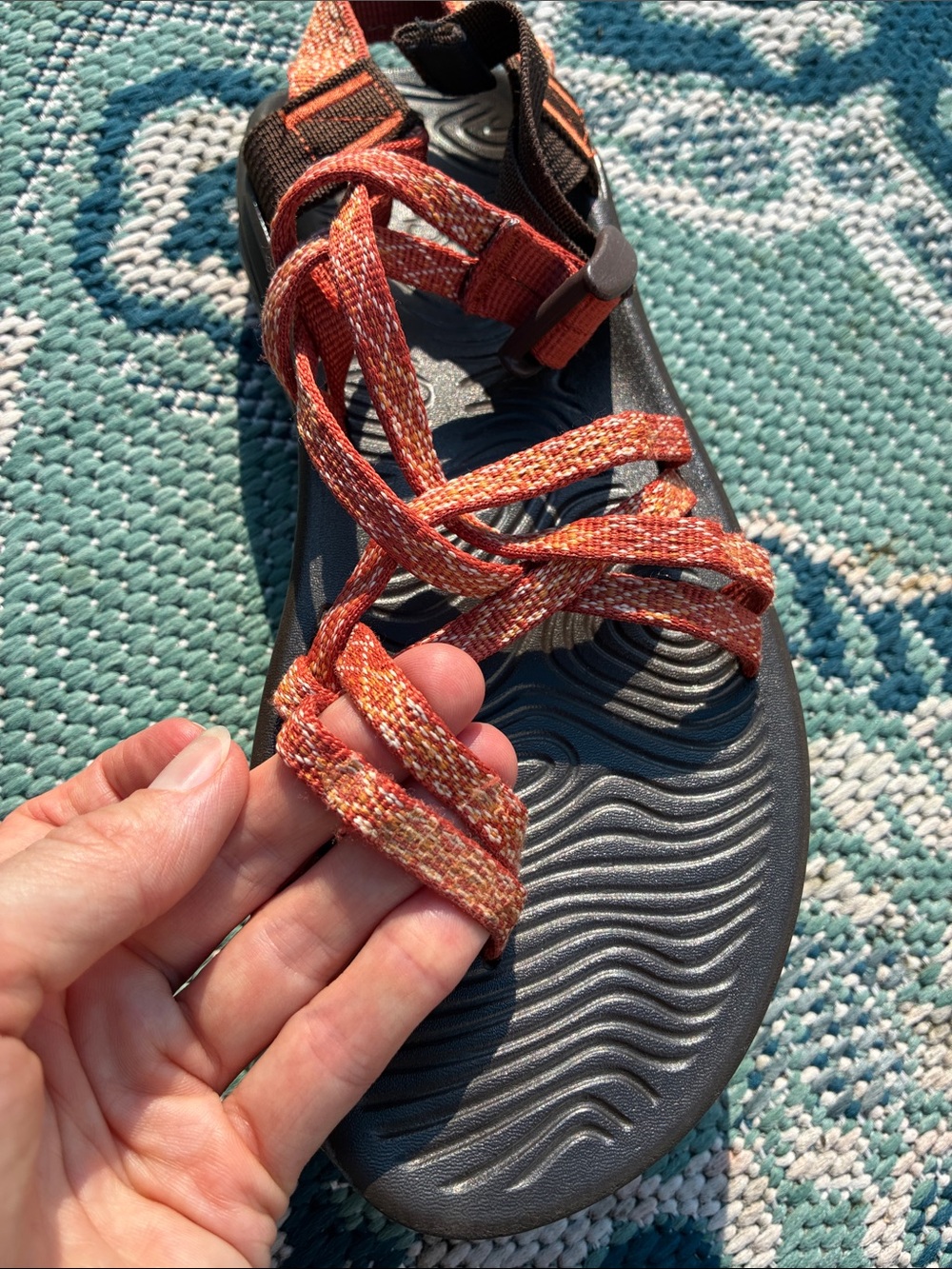 Women’s Chacos in Rust Red - Picture 8 of 15